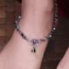 STONE WITH OXIDISED FINISH ANKLETS