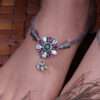 STONE WITH OXIDISED FINISH ANKLETS