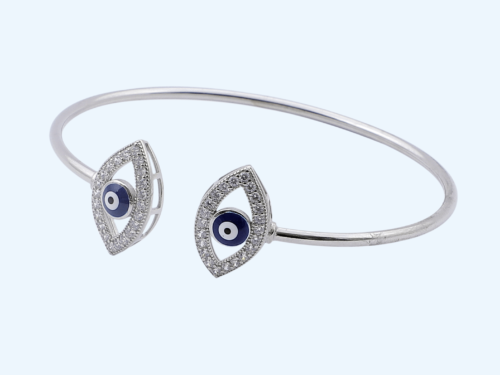 BRACELET CZ FLEXIBLE EVIL EYE RS1650