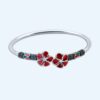 BRACELET RED FLOWER FLEXIBLE RS2200