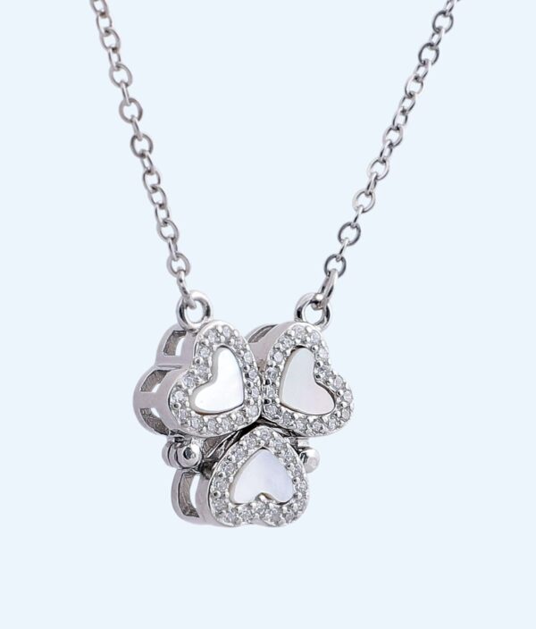 CHAIN PENDANT HEART AND CLOVER 2IN1 (1) CHAIN PENDANT HEART AND CLOVER 2IN1 (1)