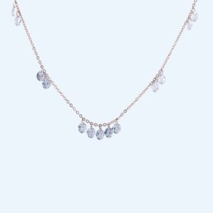 CHAIN ROSE GOLD RAINDROPS RS1050