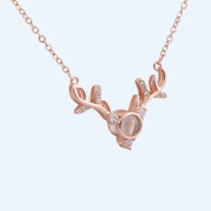 CHIAN PENDANT ANTLER ROSE GOLD RS1250