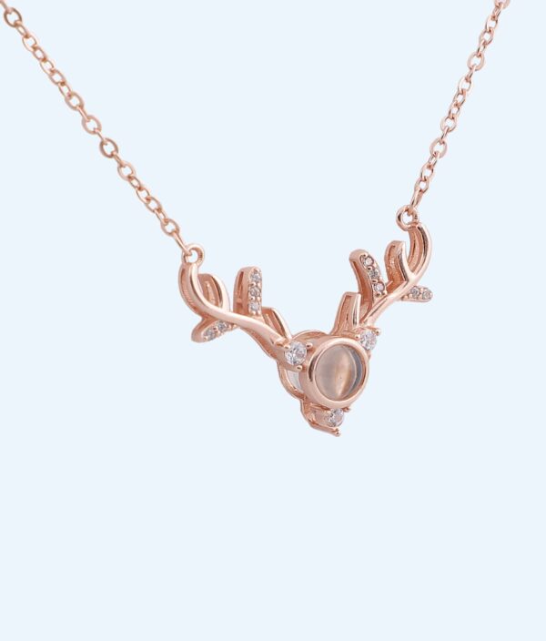 CHIAN PENDANT ANTLER ROSE GOLD RS1250