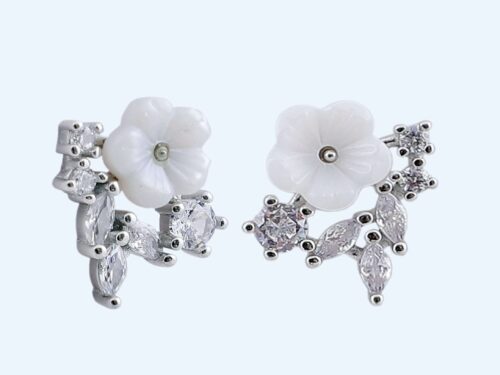 EARRINGS 3D FLOWER RS750