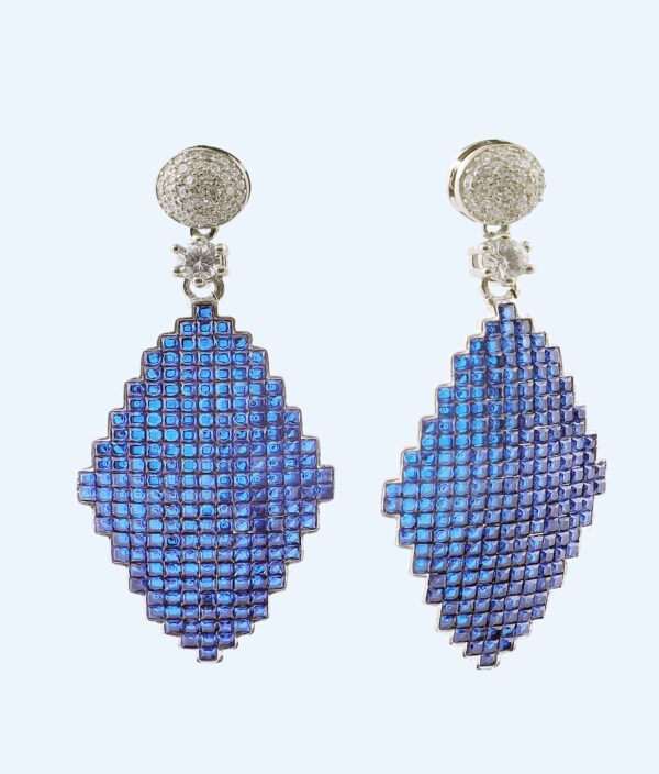 EARRINGS BRILLIANT BLUE DISCO RS4500
