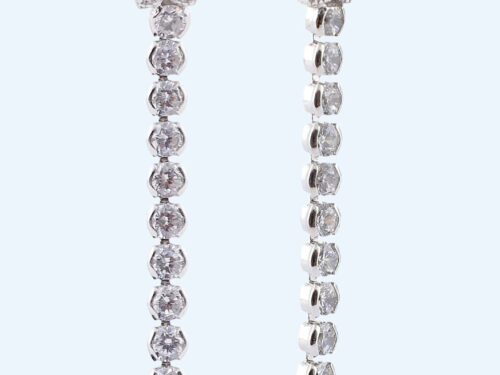 EARRINGS FLOWER AND LINE RS1300