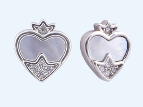 EARRINGS MOTHER OF PEARL SPADE RS790