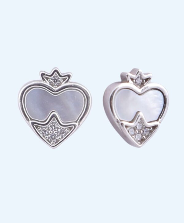 EARRINGS MOTHER OF PEARL SPADE RS790