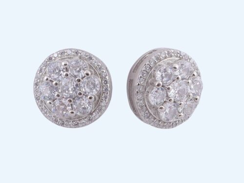 EARRINGS ROUND SEVEN STONE RS850