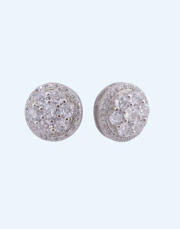 EARRINGS ROUND SEVEN STONE RS850