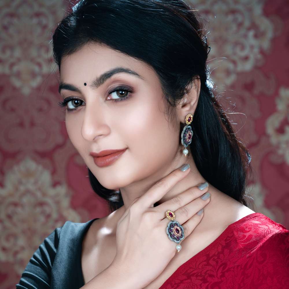 STONE STUDDED EARRINGS