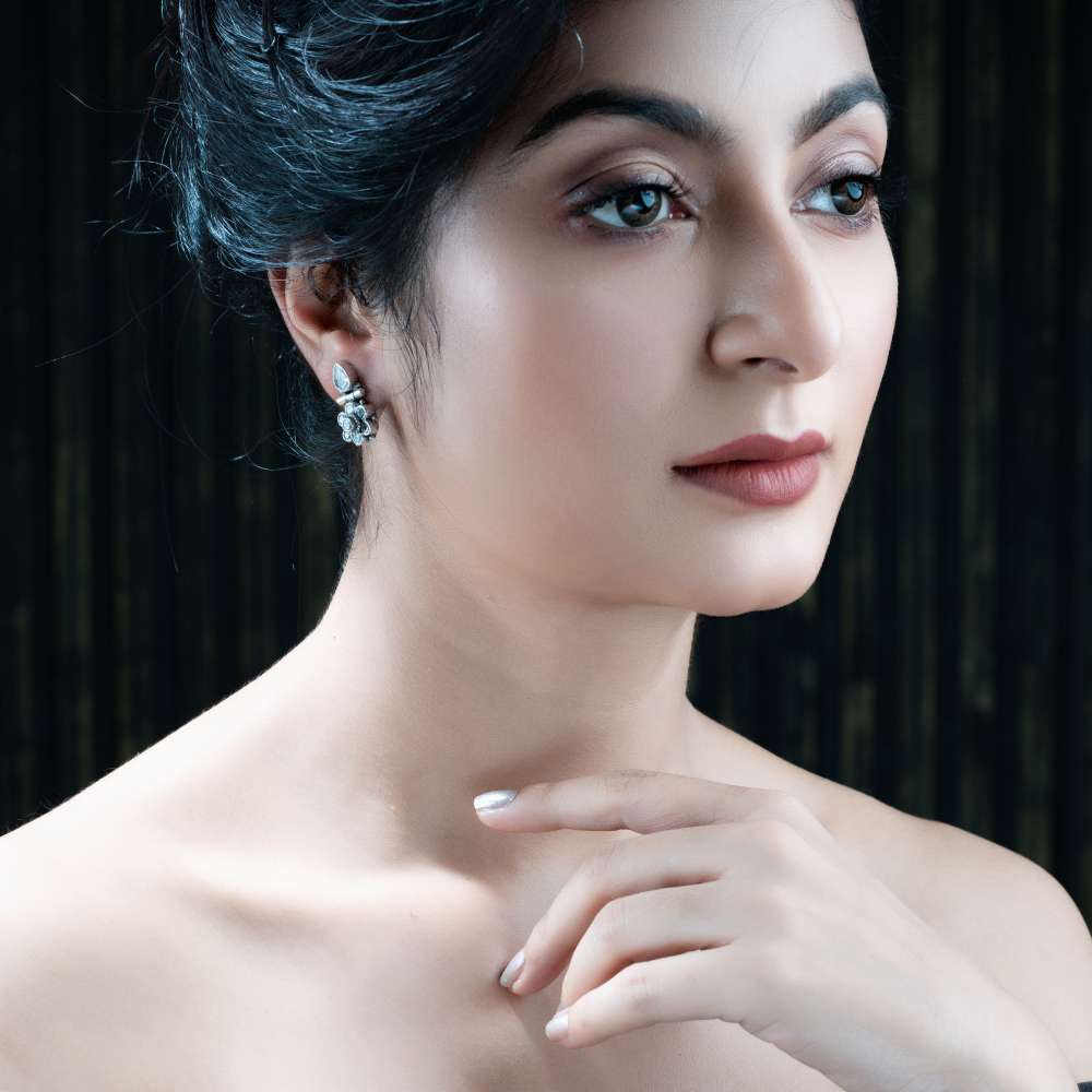 STONE STUDDED EARRINGS