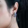 ENAMEL BALI LOOP EARRINGS