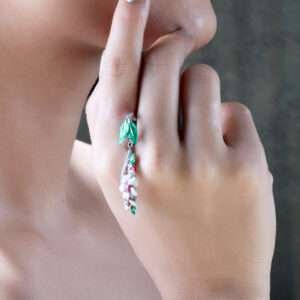 ENAMEL BALI LOOP EARRINGS