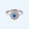 LADIES RING CIRCLE EVIL EYE RS1250
