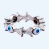 LADIES RING EVIL EYE PRISM STONE