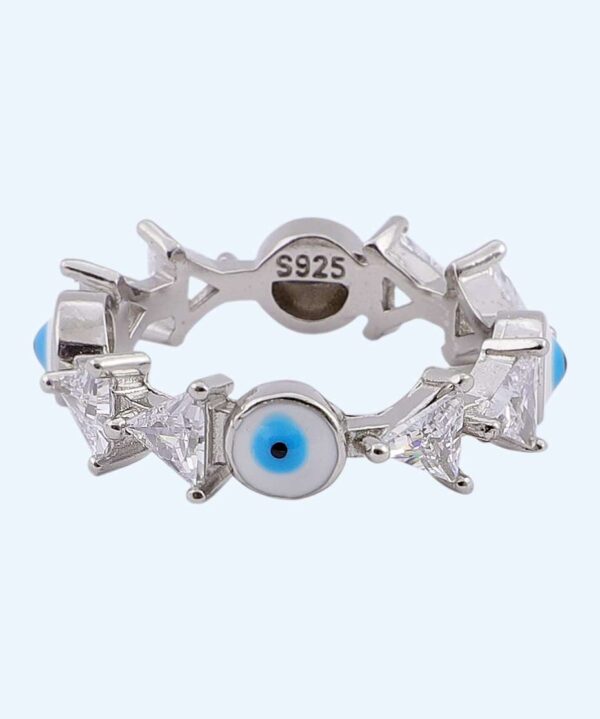 LADIES RING EVIL EYE PRISM STONE RS1250