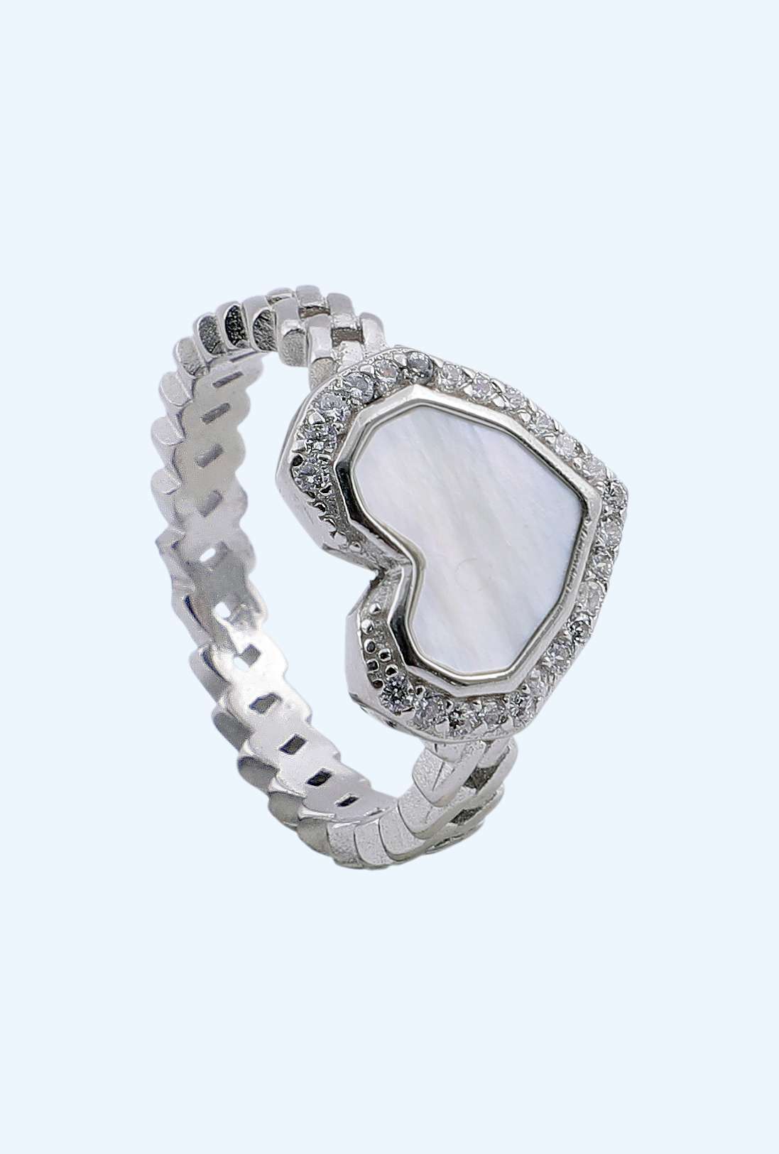 LADIES RING MOTHEROFPEARL