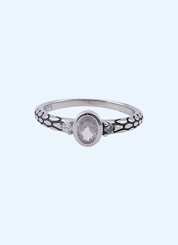 LADIES RING OXY WITH STONE RS850