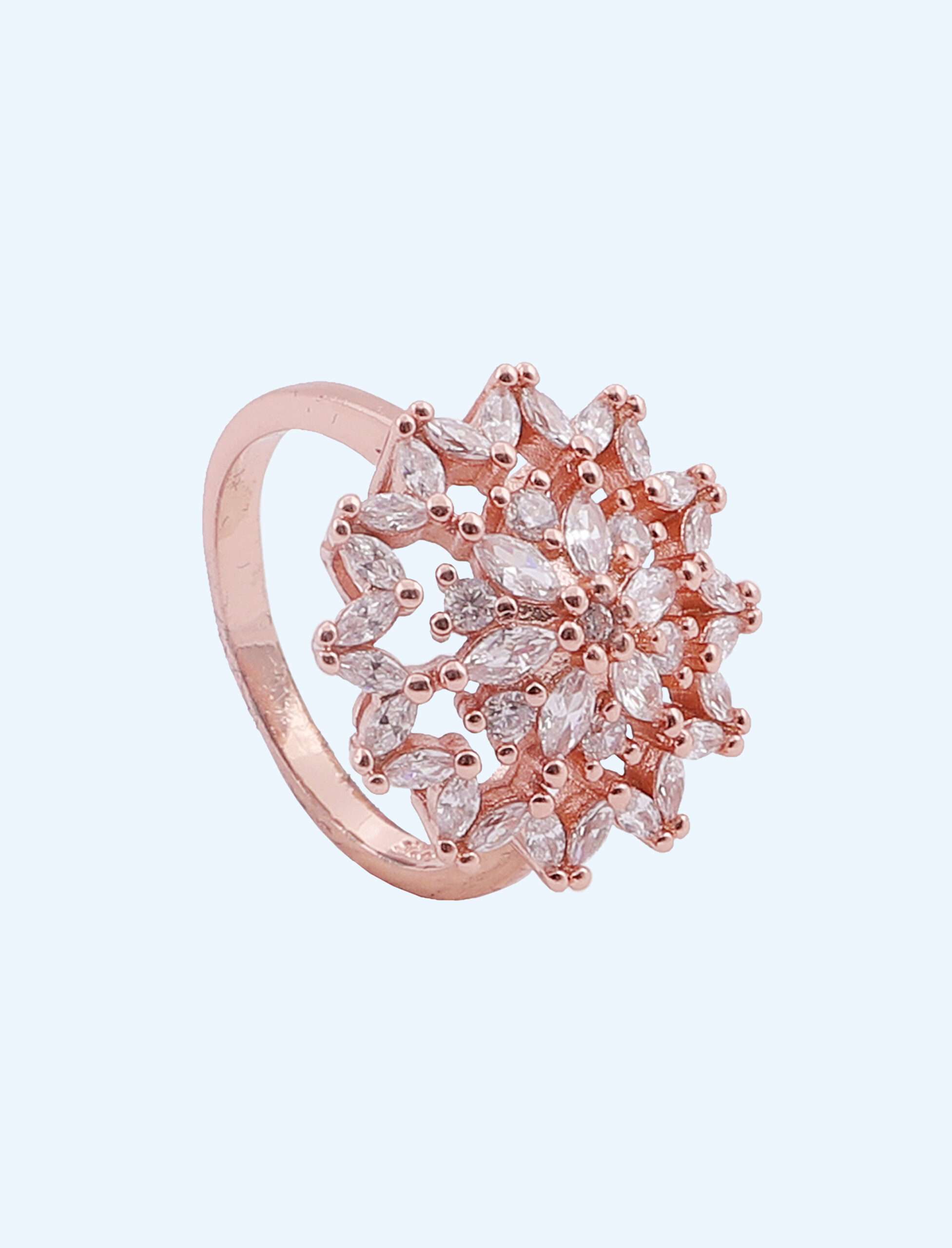 LADIES RING ROSE GOLD