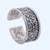 OXIDISED FLOWER LEAF BANGLE FREE SIZE