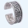 OXIDISED FLOWER LEAF BANGLE FREE SIZE