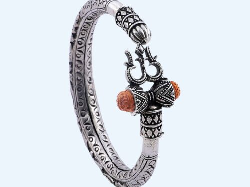 OXIDISED TRISHUL RUDRAKSH UNISEX BALA (1)