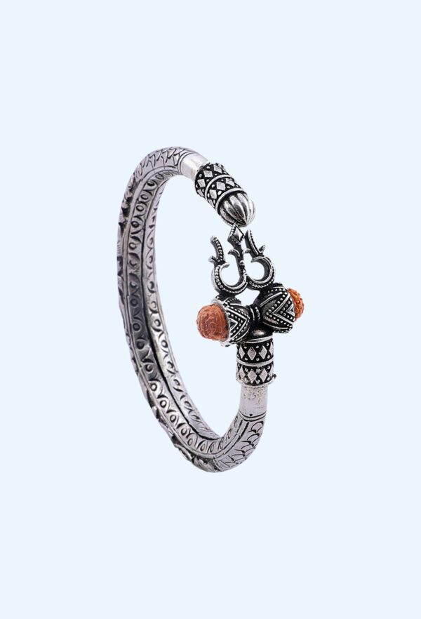 OXIDISED TRISHUL RUDRAKSH UNISEX BALA (1)