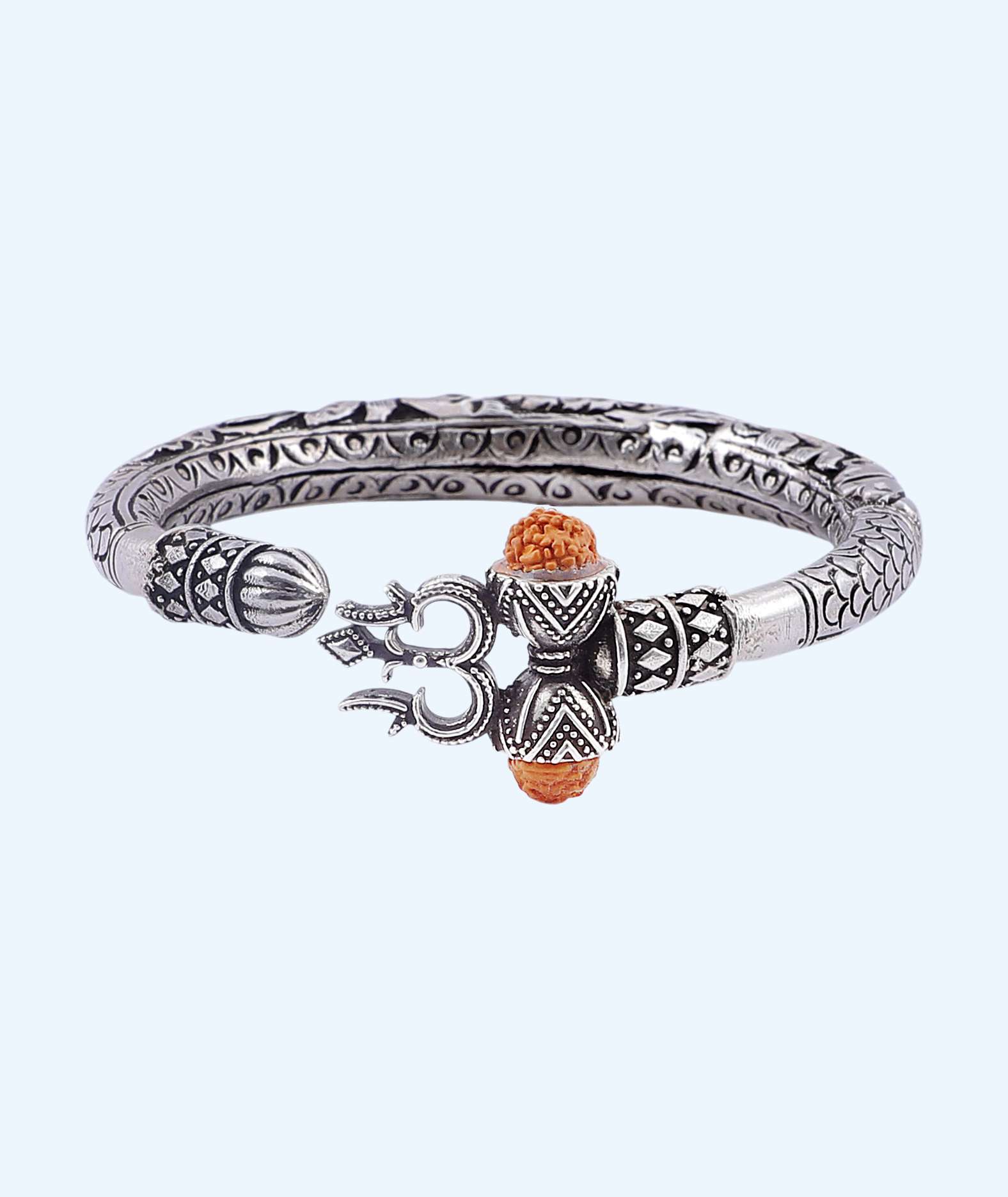 OXIDISED TRISHUL RUDRAKSH BALA
