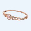 ROSE GOLD BRACELET PINK STONE