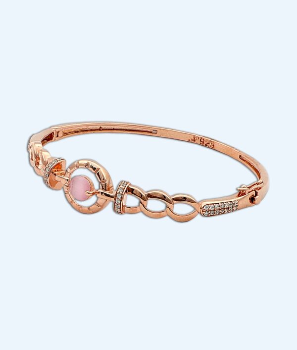 ROSE GOLD BRACELET PINK STONE