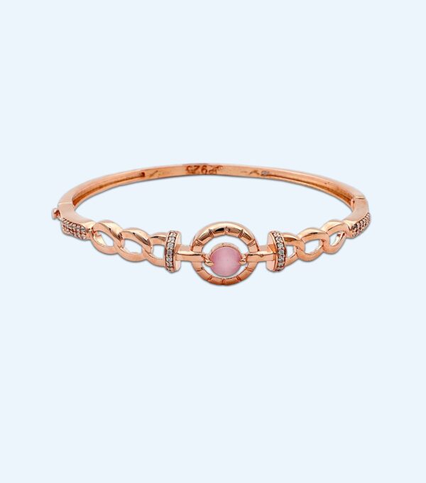 ROSE GOLD BRACELET PINK STONE RS2300