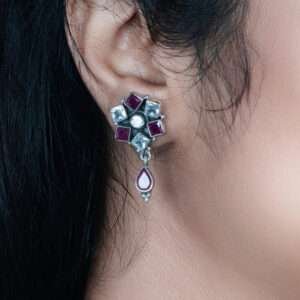 STONE STUDDED EARRINGS