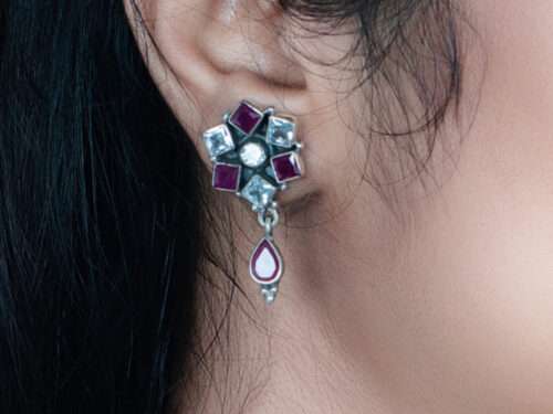 STONE STUDDED EARRINGS