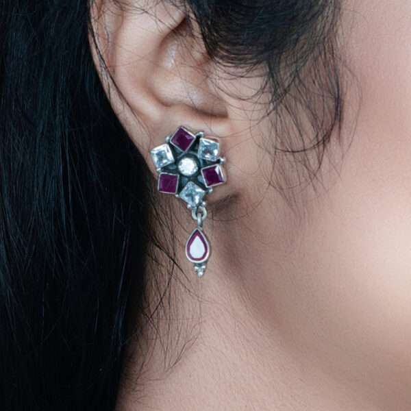 STONE STUDDED EARRINGS