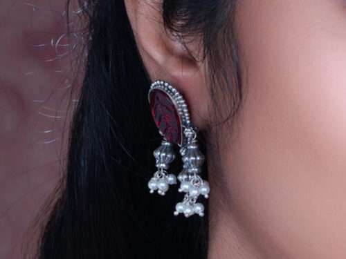 STONE STUDDED EARRINGS