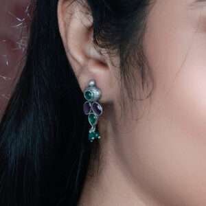 STONE STUDDED EARRINGS