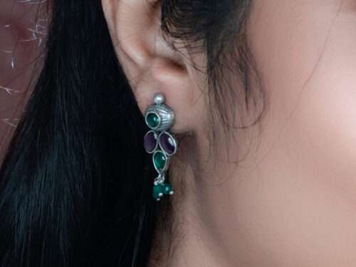 STONE STUDDED EARRINGS