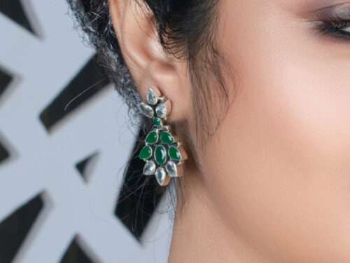 STONE STUDDED EARRINGS